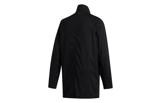 adidas Stand Collar Button Golf Long Sleeves Jacket Black FS2521