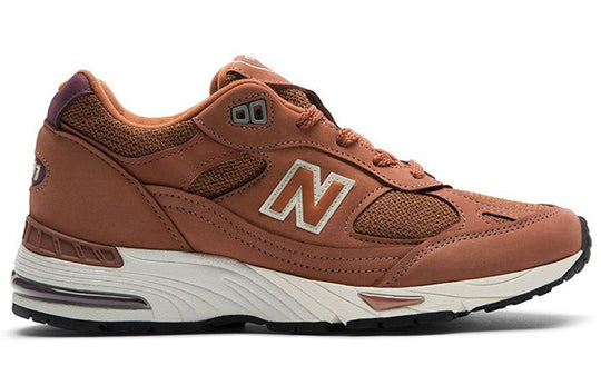 (WMNS) New Balance 991 Series Breathable Wear-resistant Cozy Low Tops Sports Red Brown W991OPO