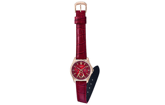 CASIO SHEEN Series Minimalistic Casual Business Watch Red Analog SHE-3060CXL-4A