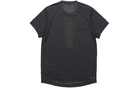 Men's adidas Running Sports Short Sleeve Black T-Shirt EI6390