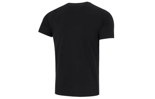Men's adidas Geometry Pattern Alphabet Printing Athleisure Casual Sports Round Neck Short Sleeve Black T-Shirt HD6367