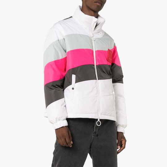 OFF-WHITE Stripe Jacket Slim Fit Version Colorblock OMED016E19E060210106 Jacket - KICKSCREW