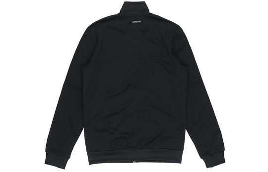 adidas Logo Alphabet Printing Side Stripe Jacket Black GN0749 - KICKS CREW
