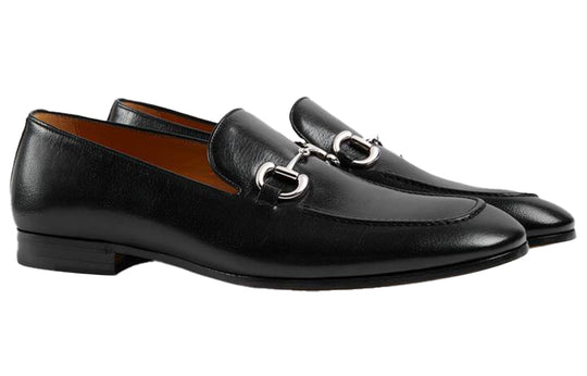 GUCCI Horsebit Loafers Shoes Black 649479-0G0V0-1000 - KICKS CREW