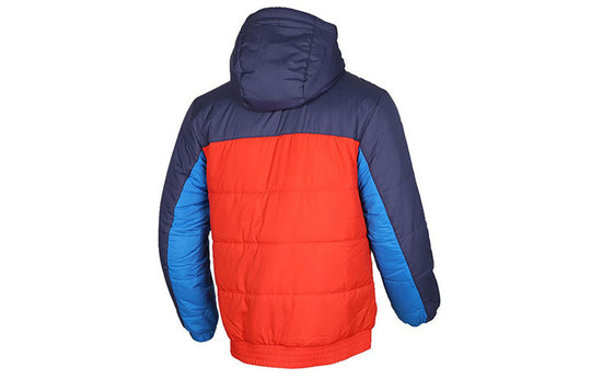 Nike Colorblock Casual Sports Stay Warm Windproof fleece inner lining hooded Blue BV4684-557