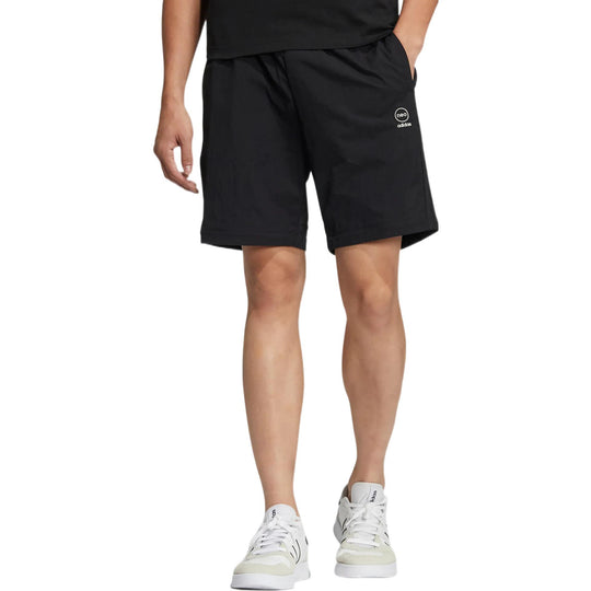 Men's adidas neo SW 2N1 TP Woven Bundle Feet Detachable Sports Pants/Trousers/Joggers Black HC9734