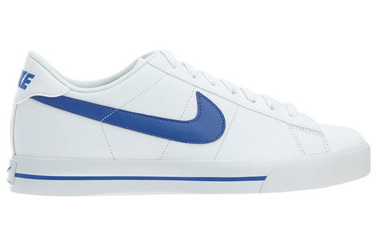 Nike Sweet Classic Leather Low-Top Sneakers White/Blue 318333-156