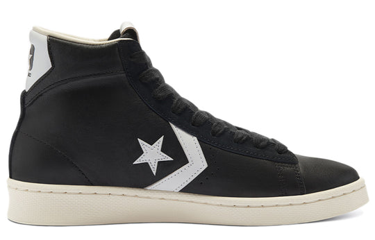 Converse Pro Leather Mid Canvas Shoes Black/White 169261C