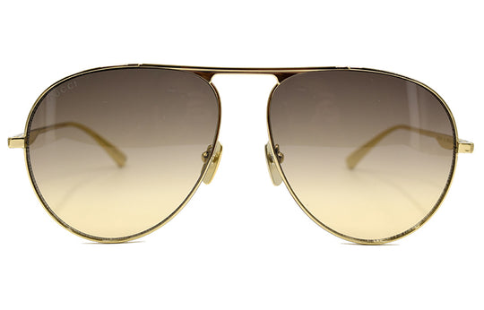 Gucci Series aviator Business travel Version Gold Color GG0334S-001