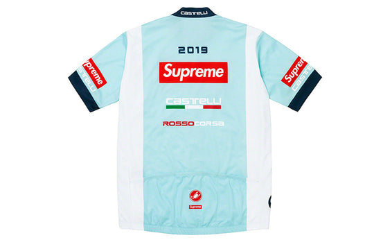 Supreme SS19 x Castelli Cycling Jersey Crossover Bike Short Sleeve Unisex  Blue SUP-SS19-10394