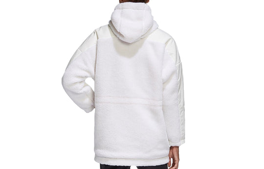 (WMNS) adidas Splicing Sports Hooded Jacket White GI7636