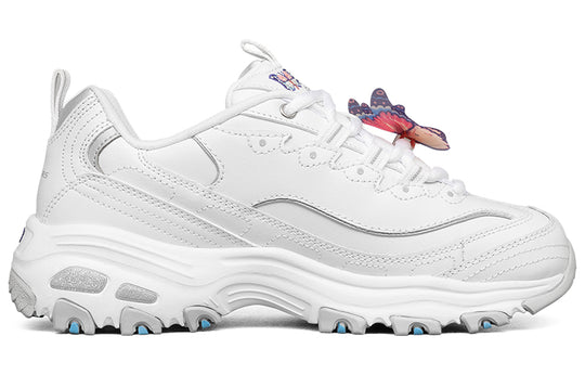 (WMNS) Skechers D'Lites 1.0 low Running Shoes GS White 149233-WLV