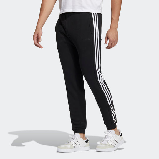 Men's adidas neo Bse Pant Casual Breathable Sports Side Stripe Long Pants/Trousers Black HG9045