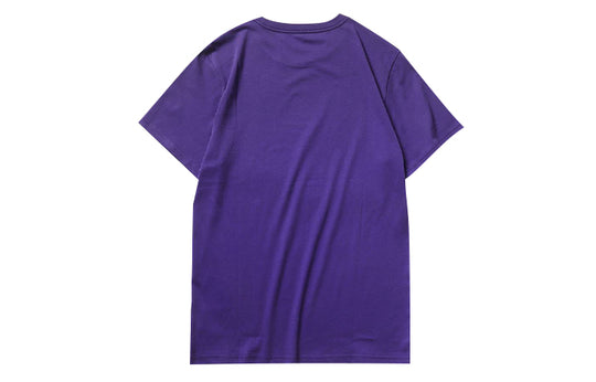 Vans Unisex Short Sleeve Logo Print Purple VN0A4MMC30X