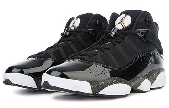 Air Jordan 6 Rings 'Black Metallic Gold' 322992-007 Big Kids Basketball Shoes  -  KICKS CREW