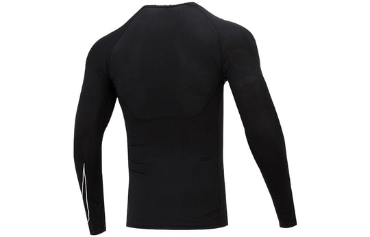 Men's Nike Pro Dri-fit Athleisure Casual Sports Round Neck Breathable Long Sleeves Black T-Shirt DD1991-010