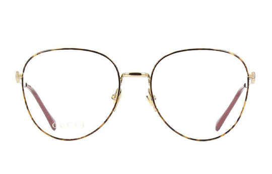 (WMNS) Gucci Horsebit Series Metallic Optical Glasses Frame Tortoiseshell Color GG0880O-005