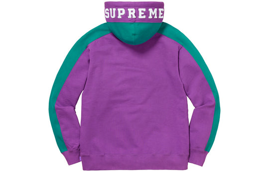 Supreme FW18 Paneled Hooded Sweatshirt Violet SUP-FW18-775