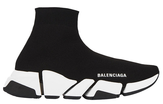 Balenciaga Speed 2 Trainer Knit 'Black White' 617239W17021015 - KICKS CREW