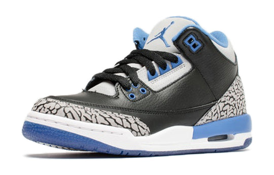 (GS) Air Jordan 3 Retro 'Sport Blue' 398614-007 Retro Basketball Shoes  -  KICKS CREW