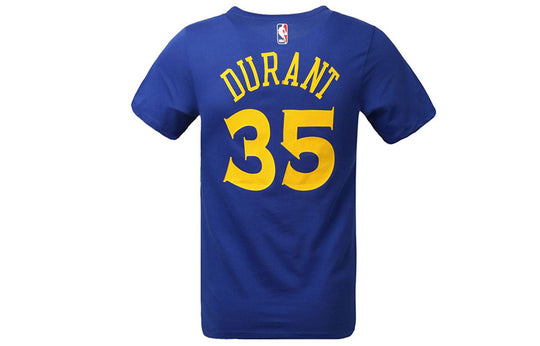 Nike DRI-FIT NBA Golden State Warriors Basketball Short Sleeve Kevin Durant Blue 870775-497