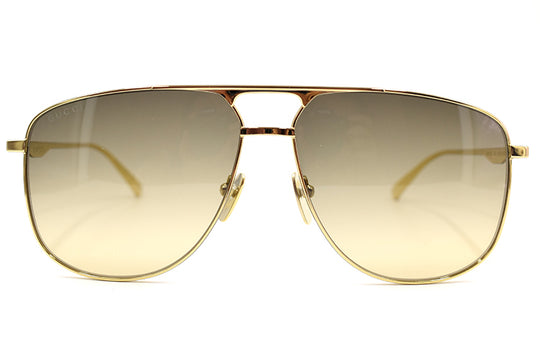 GUCCI Series Business travel Version Lens aviator Sunglasses Gold Colo ...
