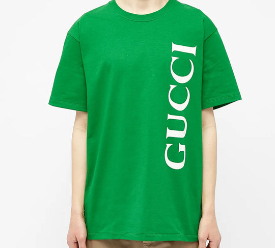 Gucci Large Logo Printed Crewneck For Men Green 565806-XJB2V-3189