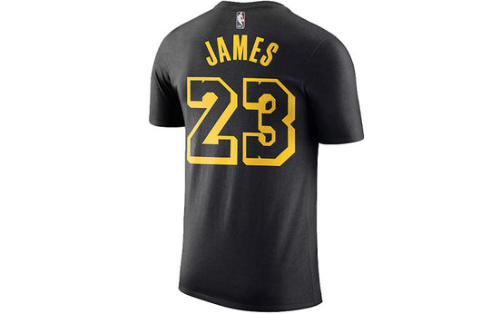Nike Los Angeles Lakers Lebron James Lakers Short-Sleeved Man Black CJ0776-010