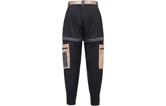 (WMNS) Air Jordan Casual Sports Detachable Pants Contrasting Colors Multiple Pockets Long Pants/Trousers Black DD7098-010