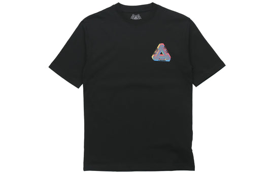 PALACE Tri-Ferg Colour Blur T-Shirt Triangle Printing Pattern Short Sleeve Unisex Black P19TS335