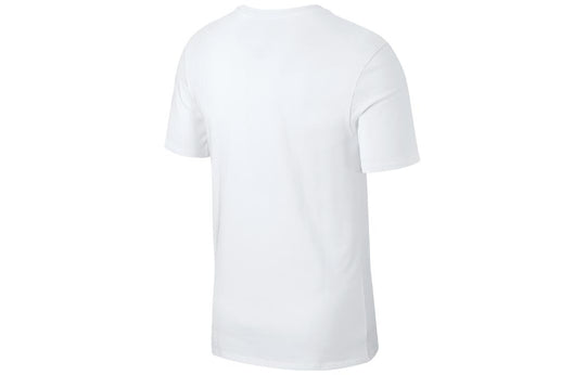Men's Nike England Logo Pattern Round Neck Short Sleeve White T-Shirt ...