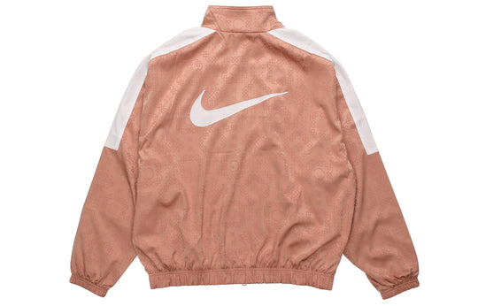 Nike x CLOT Rose Gold Silk Pattern Track Jacket Pink CT4083-605