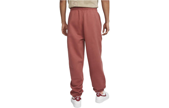 Nike Solo Swoosh Men's Fleece Pants 'Canyon Rust White' CW5460-691
