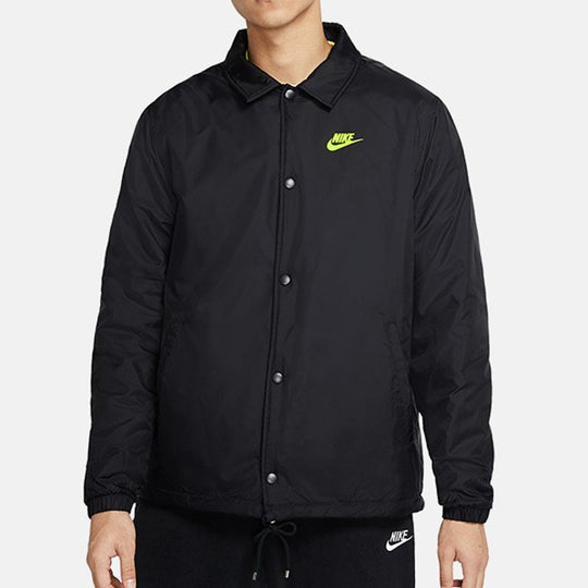 Nike Sportswear Coaches Reversible Fleece Jacket Men Black CV7121-010 ...