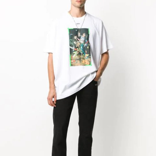 OFF-WHITE Pascal Painting Short Sleeve Oversize OMAA038F20FAB0150155