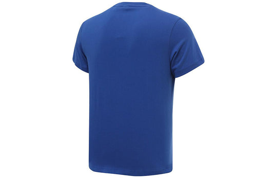 Men's adidas Alphabet Large Logo Printing Casual Short Sleeve Blue T-Shirt CG1658