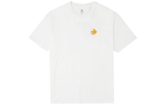 Men's Converse Logo Printing Round Neck Short Sleeve White 10022786-A01
