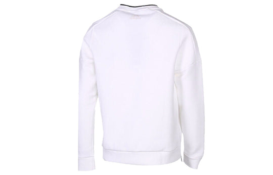 (WMNS) adidas Sports Stylish Pullover Round Neck Long Sleeves White EH3857