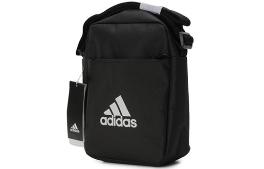 adidas Classic All-match Multifunction Pocket Adjustable Shoulder Straps Zipper  Crossbody Shoulder Bag Unisex Black ED6877