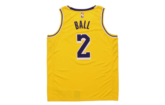 Nike NBA Jersey Basketball Jersey/Vest SW Fan Edition Lonzo Ball Lakers 2 Team limited Yellow AA7099-728