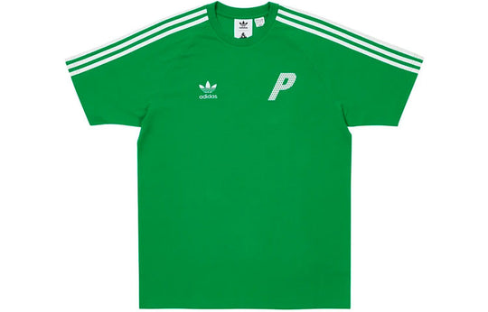 PALACE x adidas Crossover Chest Logo Short Sleeve Unisex Green HE9371