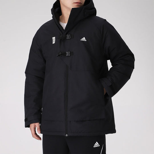 adidas Sports Hooded Zip Jacket 'Black' GN7380