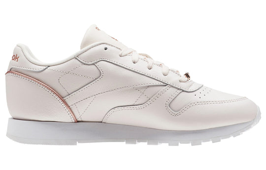 (WMNS) Reebok Classic Leather Hw Running Shoes Pink/Gold BS9880