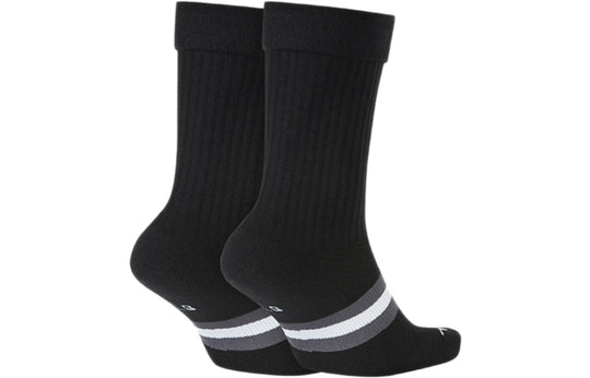 Air Jordan Unisex Legacy Crew Socks 2 Packs Black SK0025-010