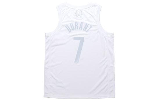 Nike Men Basketball NBA Jersey Kevin Durant 20 Swingmen Jersey Basket Pria White CW7449-100