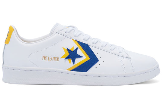 Converse Pro Leather Double Logo Low Top 'White Yellow Blue' 169025C
