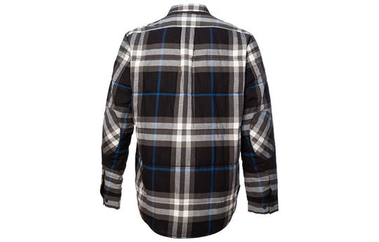 Men's Burberry SS21 Classic Plaid Long Sleeves Shirt Black 40563601 ...