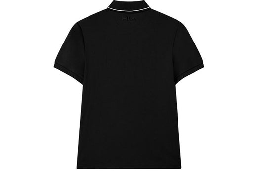Men's FILA Business Casual Short Sleeve polo Black Polo Shirt F11M128106F-BK