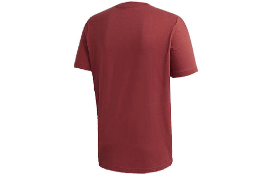 adidas MH BOS Tee Round-neck Short-sleeve Tee Men Red GC7351