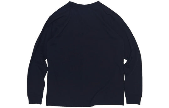 THE NORTH FACE L/S Small Box Logo Tee Long Sleeves Japanese version Navy Blue NT32041-UN